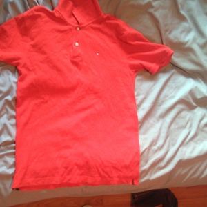 XL (16 - 18) boys Tommy Hilfiger red t - shirt